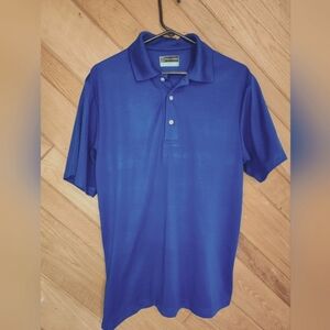 PGA Tour dark blue medium golf polo shirt